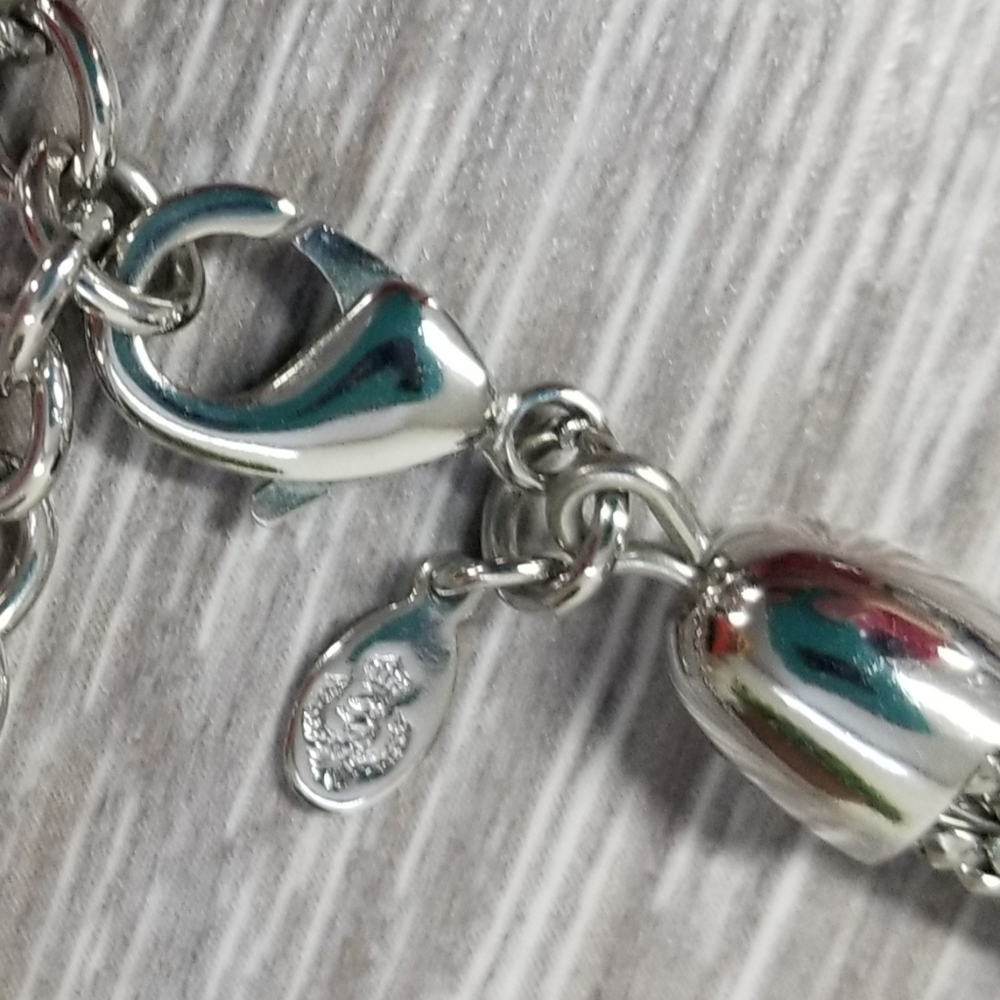 Beautiful gray pearl and bling necklace - Picture 3 of 10